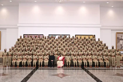 President Droupadi Murmu Interacts with IPS Probationers of 77 RR Batch at Rashtrapati Bhavan