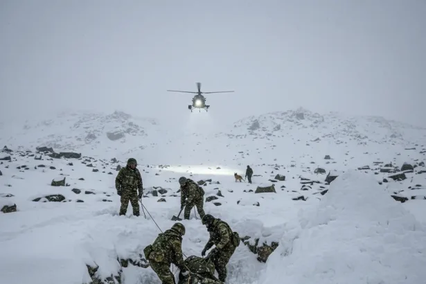 AI Image of Army Personnel Taking Out Body of a Soldier