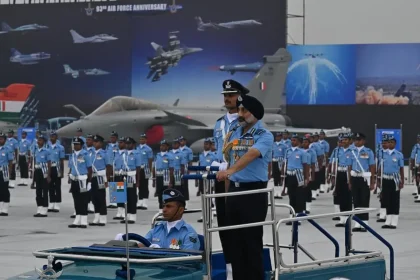 Air Chief Marshal AP Singh at Hindon Airport
