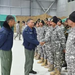 Air Marshal AK Bharti Talking With Soldiers