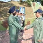 Air Marshal Nagesh Kapoor Shaking Hands