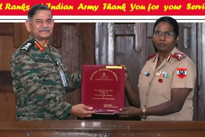 Army Chief with Col R Padma Hepsiba