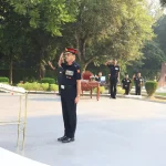Army Officer Saluting