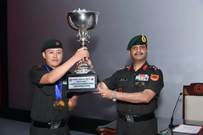 Havildar Navin Thapa 1/1 Gorkha Rifles Shine at Junior Leaders Academy Bareilly