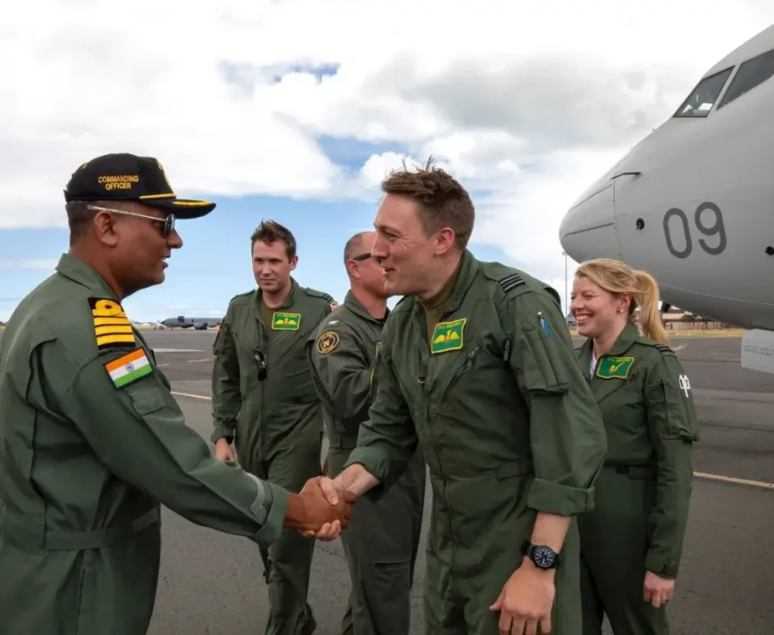 IAF and UK Air Force Officers