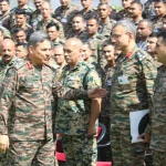 Lt Gen AVS Rathee Talking to Other Officers