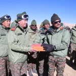 Lt Gen Hitesh Bhalla Celebrates Diwali with Forward Troops in Ladakh