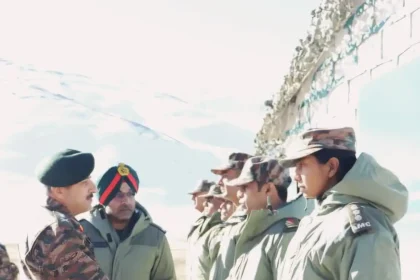 Lt Gen Mann With Officers