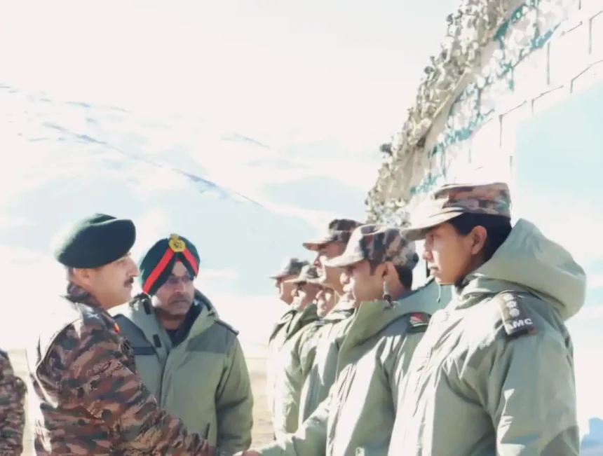 Lt Gen Mann With Officers