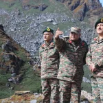 Lt Gen Mann at East Sikkim with Other Officers