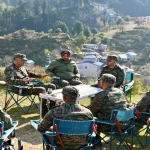 Lt Gen Prashant Kishore Mishra With Other Officers