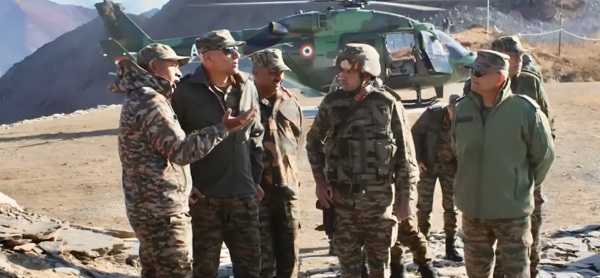 Lt Gen Pratik Sharma Discussing With Other Officers 1