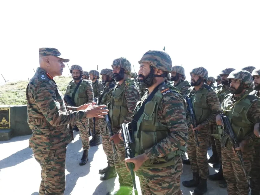 Lt Gen Pratik Sharma Interacting with Troops