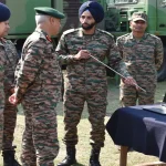Lt Gen Rajan Sharawat Reviewing