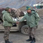 Lt Gen Sachdeva Shaking Hands with Officer