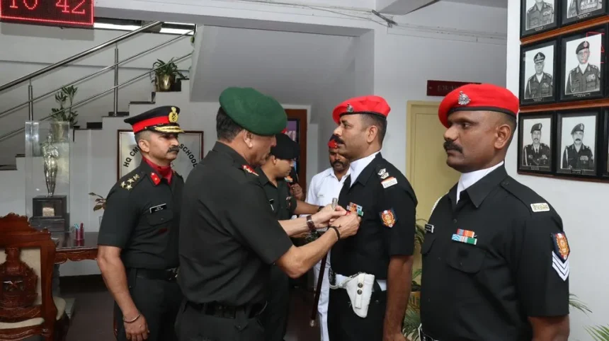 Lt Gen Seth Commending Officers