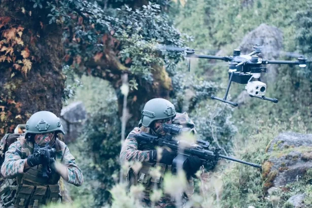 Officers and Drone