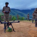 Soldiers Using Drone