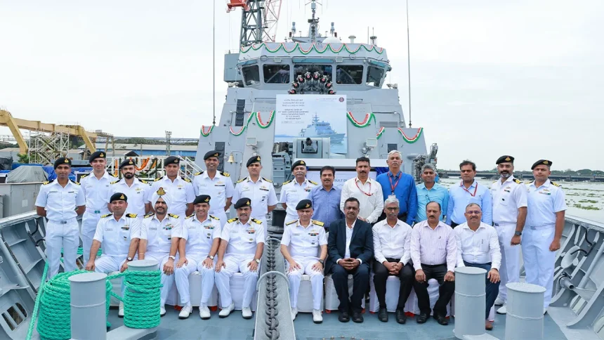 Indian Navy Inducts ‘Mahe’ – First Indigenous Anti-Submarine Warfare Shallow Water Craft Built by CSL