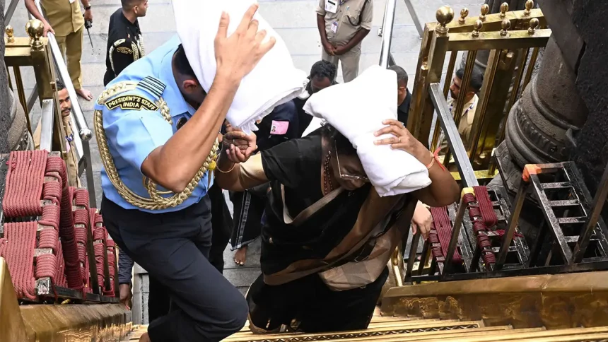 Droupadi Murmu Makes History as First Woman President to Pray at Sabarimala