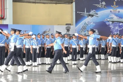 Full Dress Rehersal by Air Force Officers