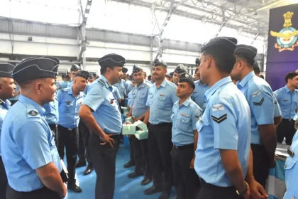 Air Marshal B Manikantan Reviews Operational Readiness at Air Force Station Gorakhpur; Inaugurates 1 MW Solar Power Plant