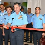 Air Marshal Tiwari Cutting Ribbon