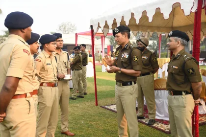DG BSF Daljit Singh Chawdhary Interacts with IPS Officers of 74 & 77 RR Batch in New Delhi