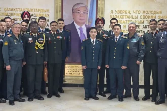 India and Kazakstan Officers