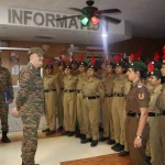 Lt Gen Abhijit S Pendharkar with Cadets