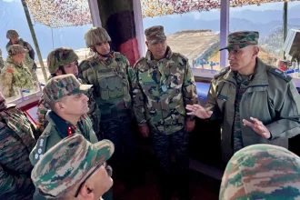 Lt Gen Pratik Sharma with Other Officers