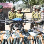 Lt Gen Rajesh Pushkar Reviewing Drones
