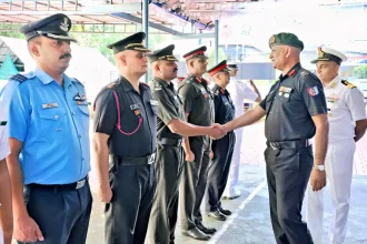 Major General Ramesh Shanmugham Conducts Administrative Inspection of NCC Ernakulam Group Headquarters