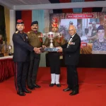 Officer Getting Trophy