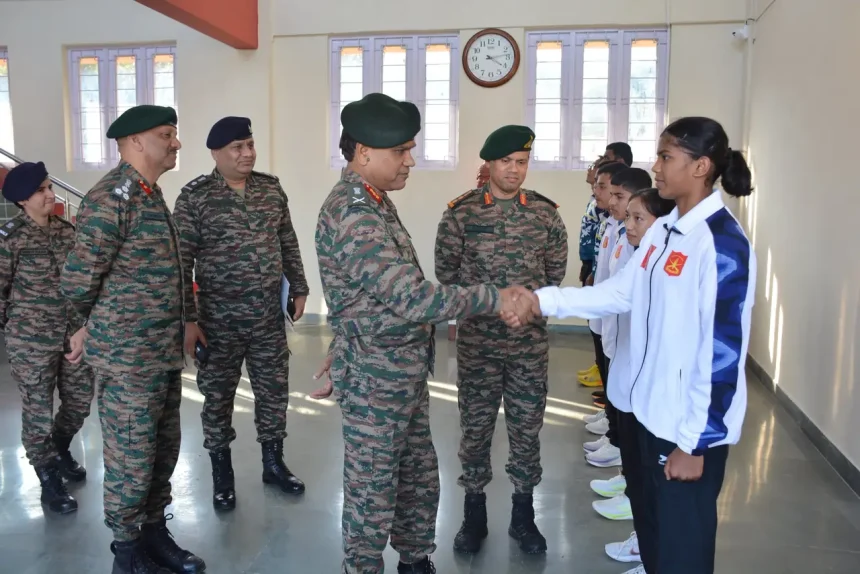 GOC MG&G Area Inspires Young Athletes During Visit to Army Sports Institute, Pune