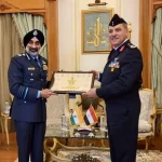 Air Chief Marshal AP Singh with Egyptian Officer