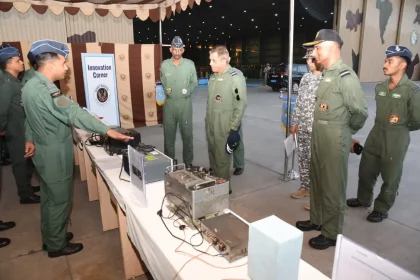 Air Chief Marshal Nagesh Kapoor Reviewing