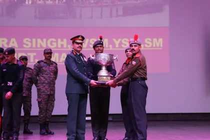 Cadets Getting Trophy