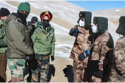 Indian and Chinese Soldiers