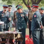 Lt Gen AVS Rathee Reviewing Tech