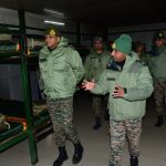 Lt Gen Anindya Sengupta Reviewing