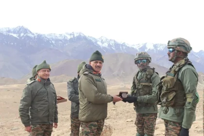 Lt Gen Hitesh Bhalla and Other Officers