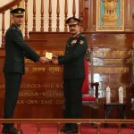 Lt Gen Nagendra Singh Giving Award