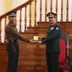 Lt Gen Nagendra Singh Giving Award