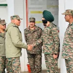 Lt Gen Pratik Sharma Shaking Hands