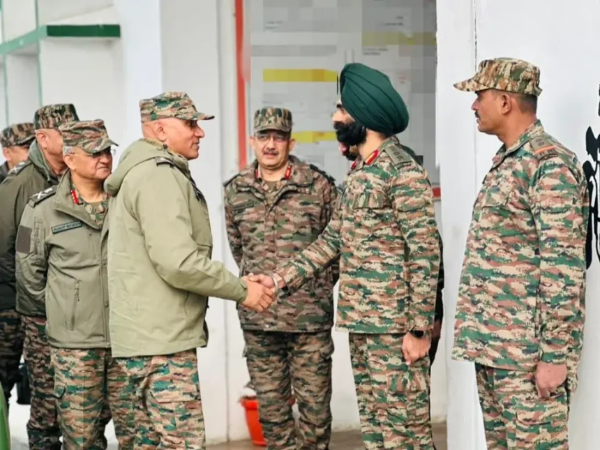 Lt Gen Pratik Sharma Shaking Hands