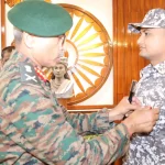 Lt Gen RC Tiwari Commending Officer