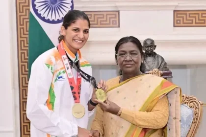 Naib Subedar Jaismine and President of India