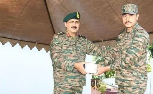 Officer Getting Award