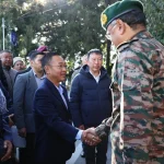 Officer Shaking Hands